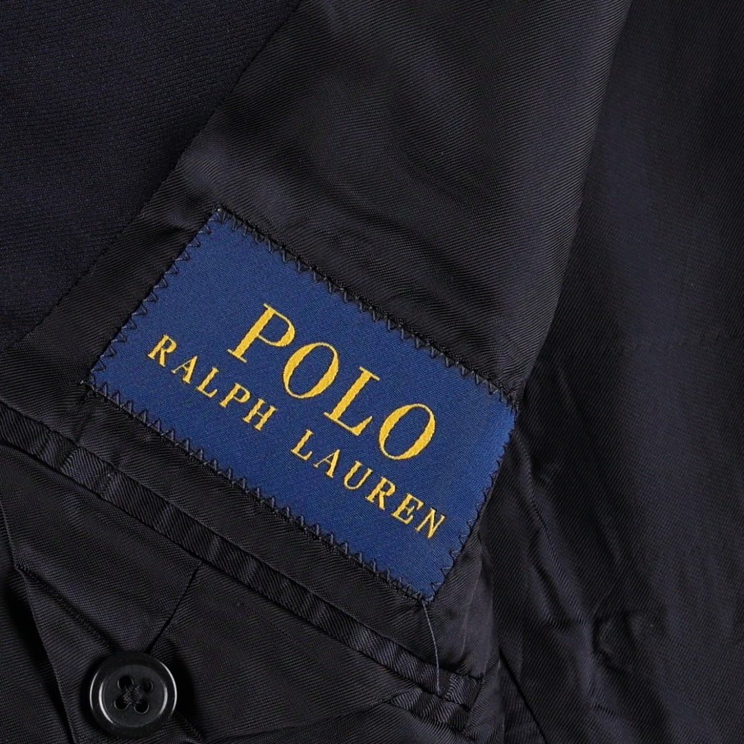 Ralph Lauren POLO RALPH LAUREN wool tailored jacket, made in Italy, men's size M equivalent. wool navy blue type Vintage Second Hand