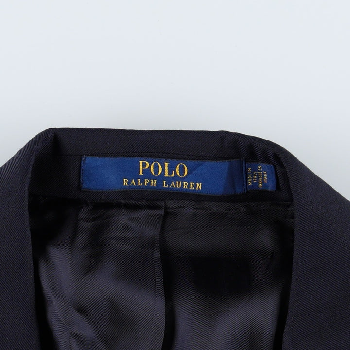 Ralph Lauren POLO RALPH LAUREN wool tailored jacket, made in Italy, men's size M equivalent. wool navy blue type Vintage Second Hand