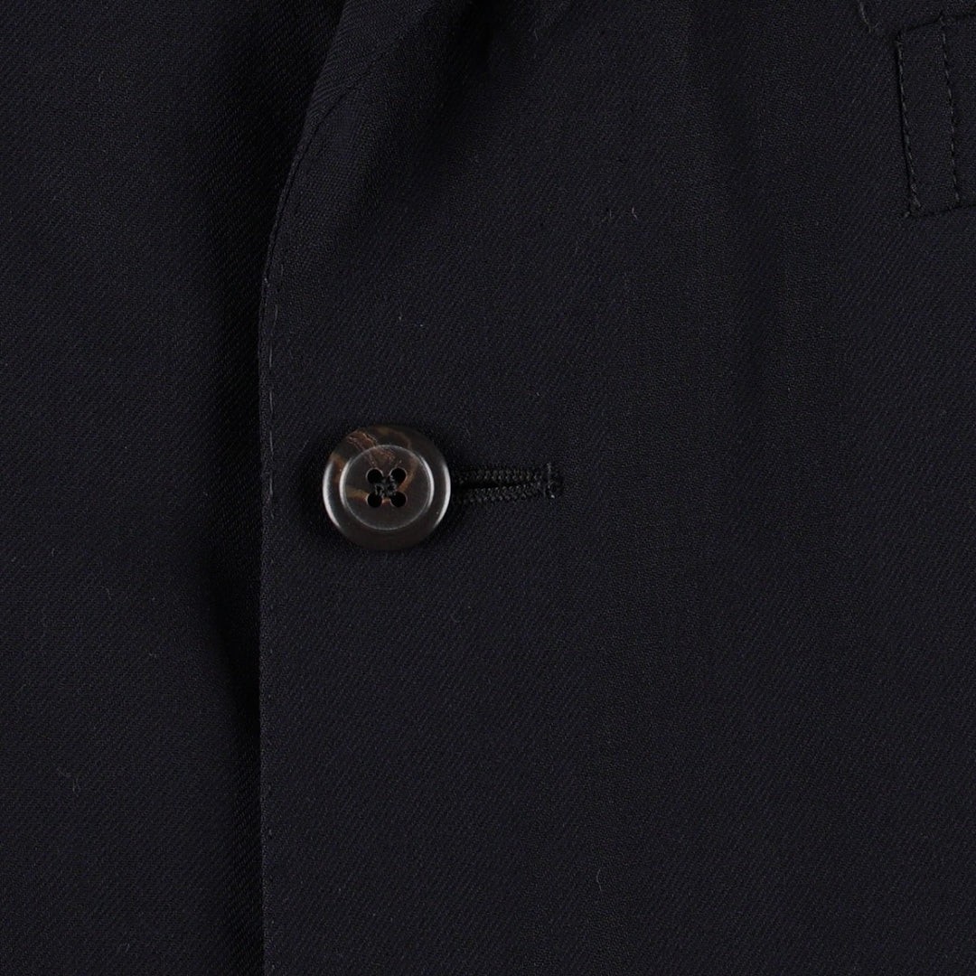 Ralph Lauren POLO by Ralph Lauren wool tailored jacket made in Italy, men's size L wool navy blue type Vintage Second Hand