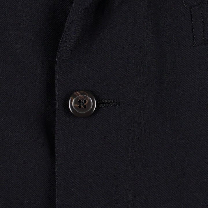 Ralph Lauren POLO by Ralph Lauren wool tailored jacket made in Italy, men's size L wool navy blue type Vintage Second Hand