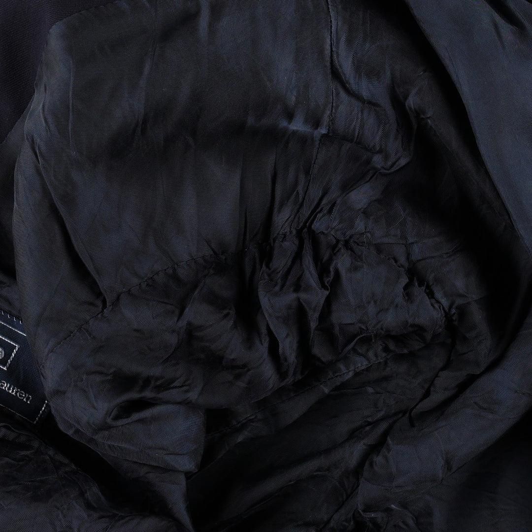 Ralph Lauren POLO by Ralph Lauren wool tailored jacket made in Italy, men's size L wool navy blue type Vintage Second Hand