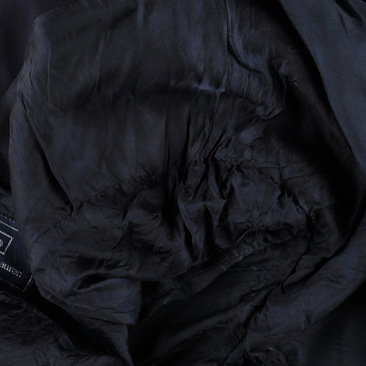 Ralph Lauren POLO by Ralph Lauren wool tailored jacket made in Italy, men's size L wool navy blue type Vintage Second Hand