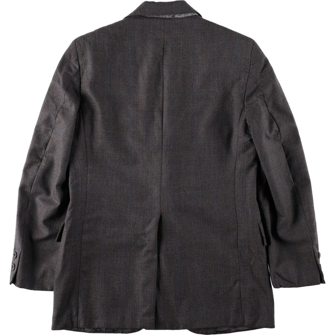 Brooks Brothers BROOKSGATE Check Pattern Tailored Jacket, Men's Size M (approx.) unclear Charcoal Vintage Second Hand