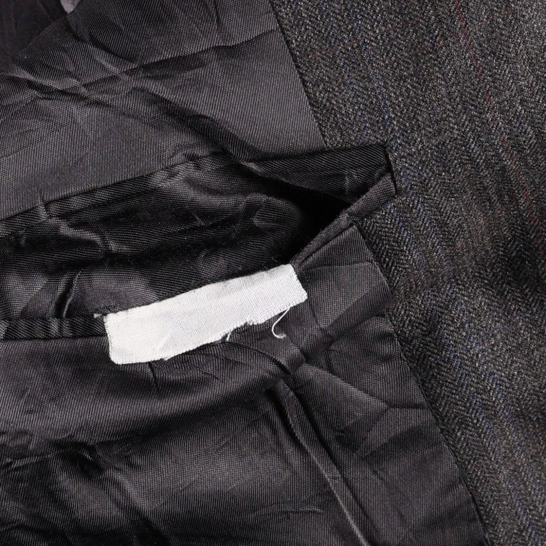 Brooks Brothers BROOKSGATE Check Pattern Tailored Jacket, Men's Size M (approx.) unclear Charcoal Vintage Second Hand