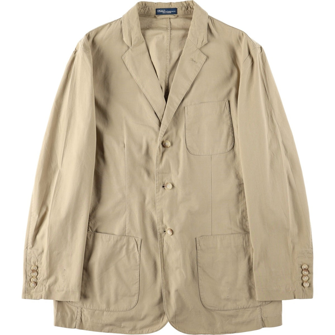 Ralph Lauren POLO by Ralph Lauren Easy Jacket Tailored Jacket Men's Size L (approx.) cotton Beige type Vintage Second Hand