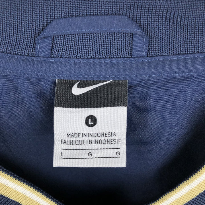 Nike V-neck Warm-up Pullover, Men's Size L (equivalent) polyester navy blue type Vintage Second Hand