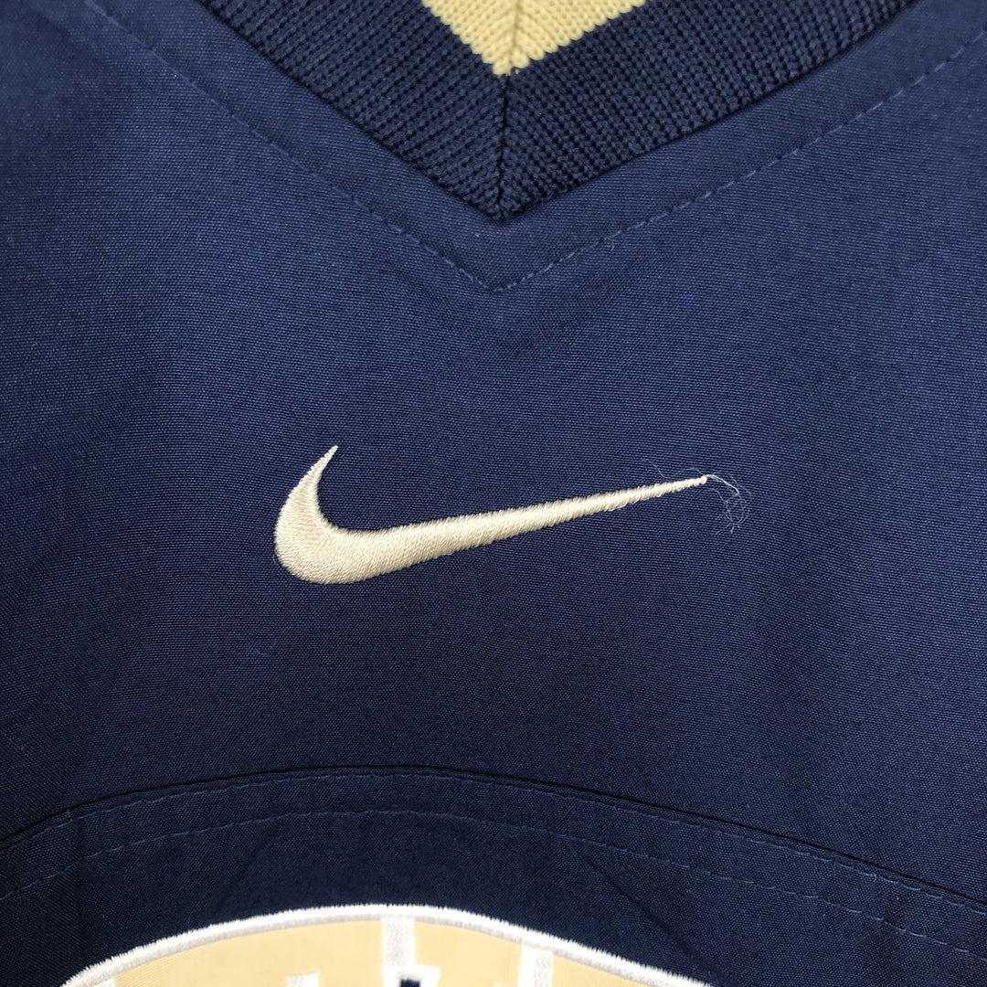 Nike V-neck Warm-up Pullover, Men's Size L (equivalent) polyester navy blue type Vintage Second Hand