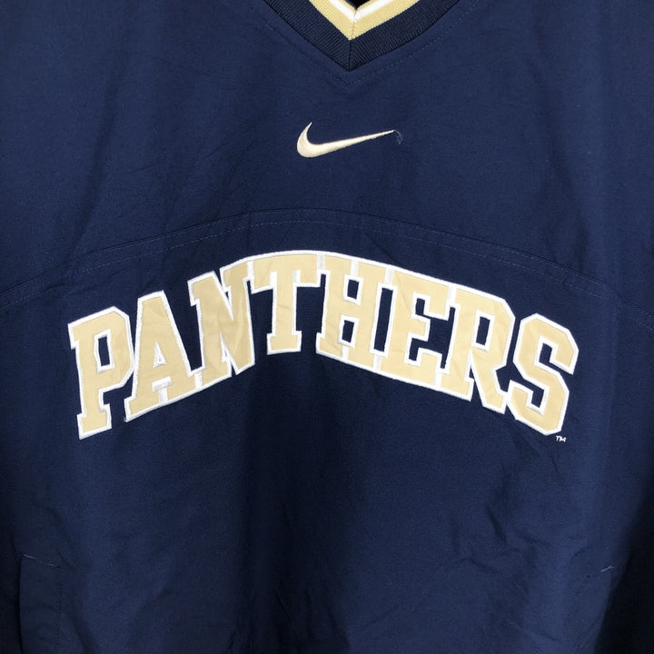 Nike V-neck Warm-up Pullover, Men's Size L (equivalent) polyester navy blue type Vintage Second Hand
