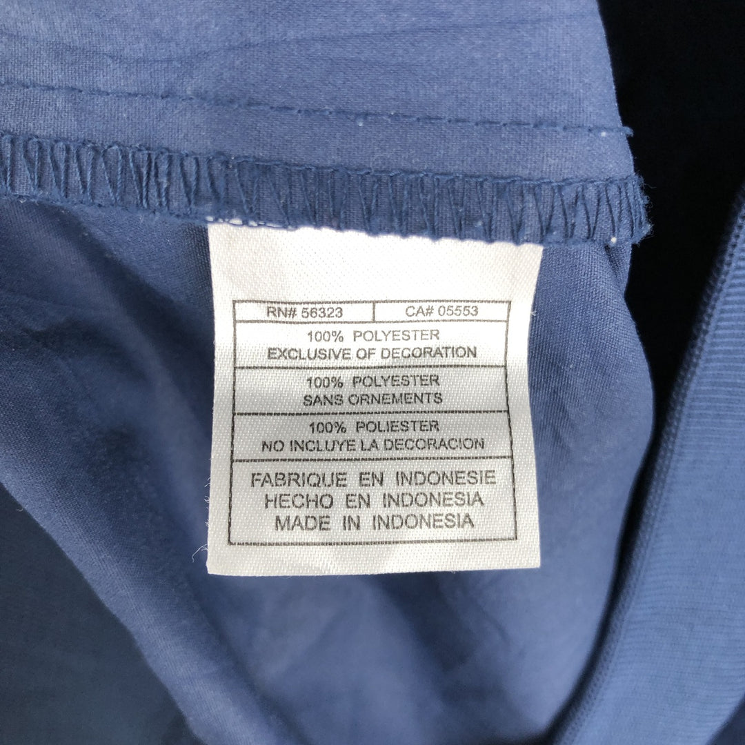 2000'S Nike TEAM NORTH CAROLINA University of North Carolina V-neck College Warm-up Pullover (Men's XL equivalent) polyester navy blue type Vintage Second Hand