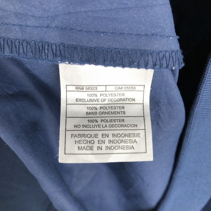 2000'S Nike TEAM NORTH CAROLINA University of North Carolina V-neck College Warm-up Pullover (Men's XL equivalent) polyester navy blue type Vintage Second Hand
