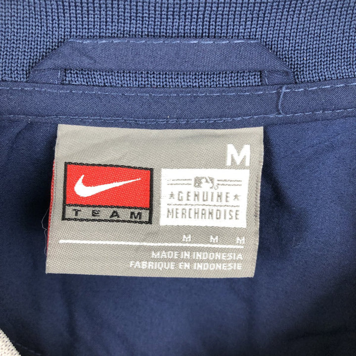 2000'S Nike Team MLB New York Yankees V-neck Warm-up Pullover (Men's Size M) polyester navy blue type Vintage Second Hand