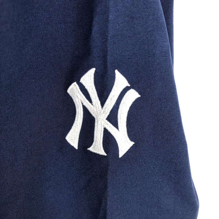 2000'S Nike Team MLB New York Yankees V-neck Warm-up Pullover (Men's Size M) polyester navy blue type Vintage Second Hand
