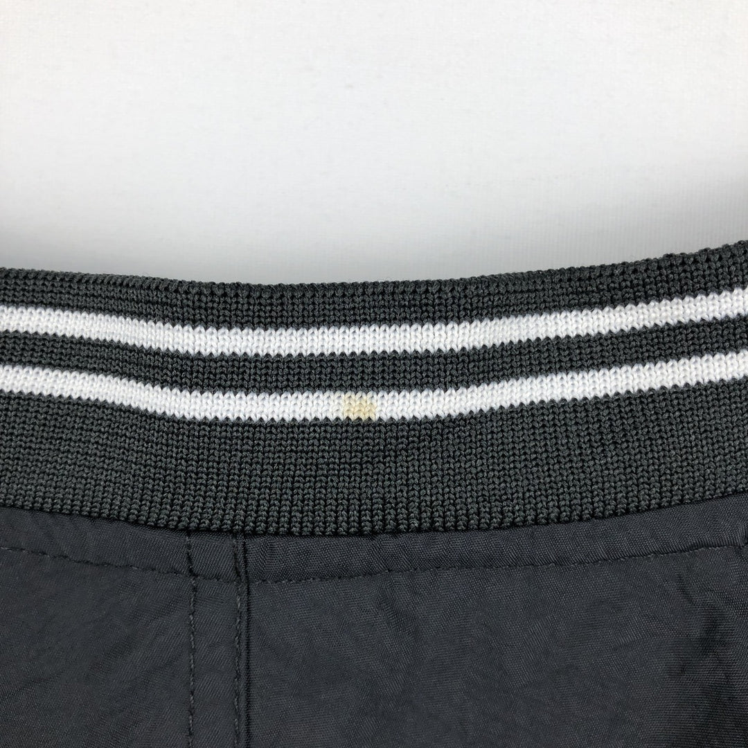 90'S Nike V-neck nylon pullover, men's size L, vintage Nylon black type Vintage Second Hand