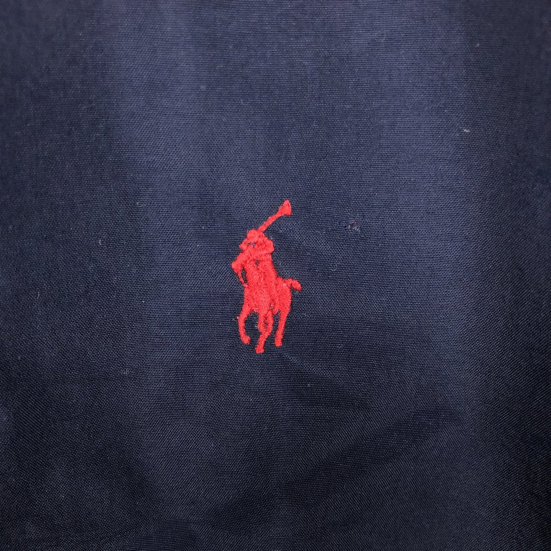 Ralph Lauren POLO by Ralph Lauren nylon pullover, men's size L Nylon navy blue type Vintage Second Hand