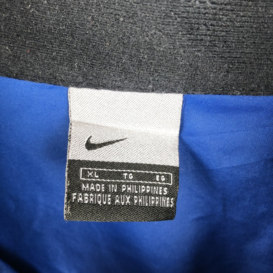 2000'S Nike Half-Zip Warm-Up Pullover, Men's XL polyester blue type Vintage Second Hand