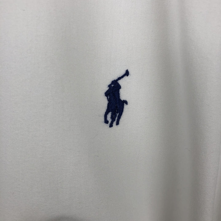 Ralph Lauren CUSTOM FIT long sleeve button down shirt, men's size L cotton white type Vintage Second Hand