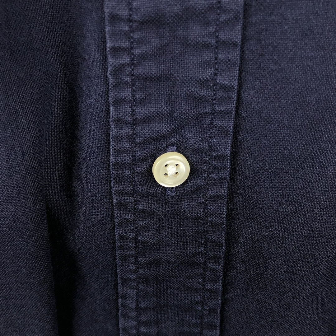 Ralph Lauren Classic Fit Long Sleeve Button Down Shirt Men's XL cotton navy blue type Vintage Second Hand