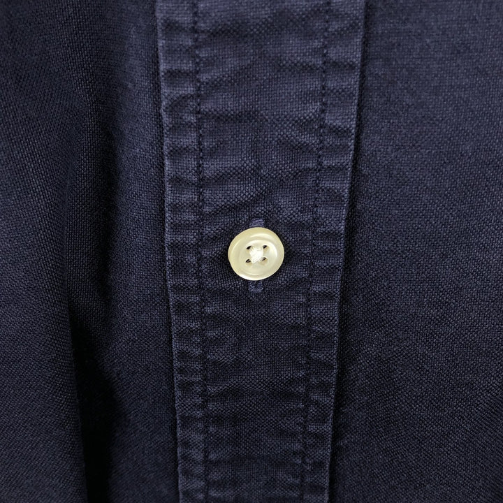 Ralph Lauren Classic Fit Long Sleeve Button Down Shirt Men's XL cotton navy blue type Vintage Second Hand