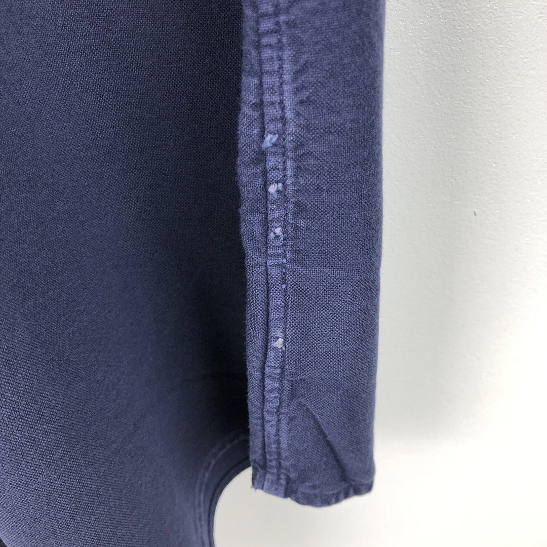 Ralph Lauren Classic Fit Long Sleeve Button Down Shirt Men's XL cotton navy blue type Vintage Second Hand