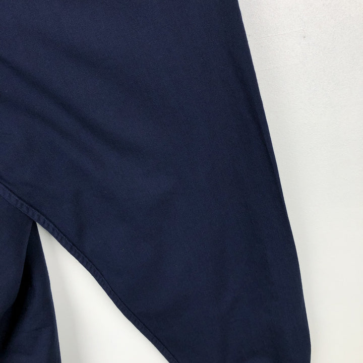 Ralph Lauren Chaps long-sleeved button-down shirt, men's size L cotton navy blue type Vintage Second Hand