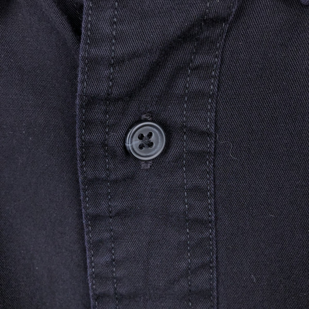 Ralph Lauren Chaps long-sleeved button-down shirt, men's size L cotton black type Vintage Second Hand