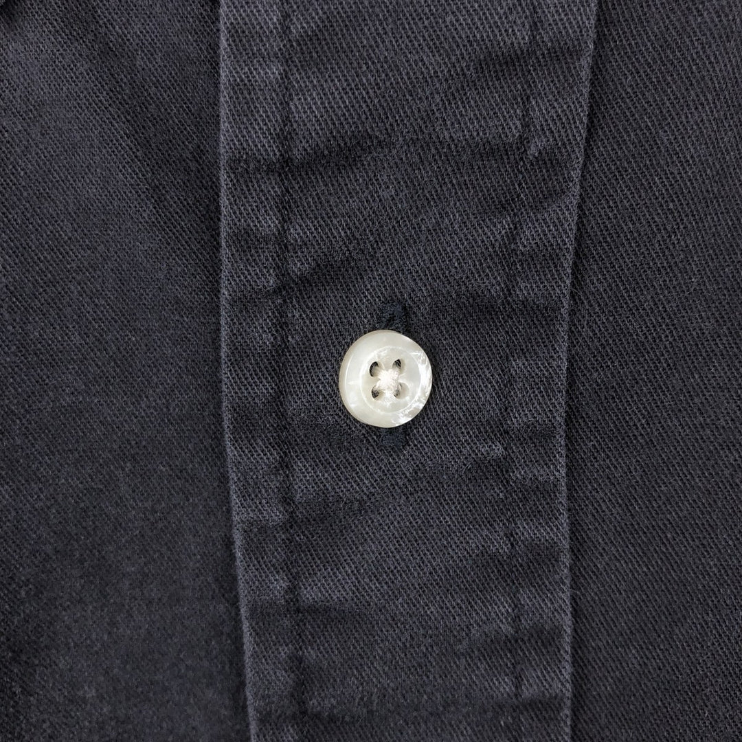 Ralph Lauren BLAKE long sleeve button down shirt, men's size L cotton black type Vintage Second Hand