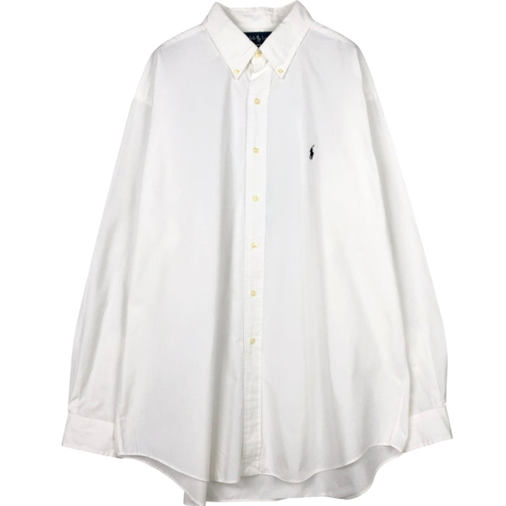 Ralph Lauren BLAKE CLASSIC FIT Long-Sleeve Button-Down Shirt, Men's Size XL (approx.) cotton white type Vintage Second Hand