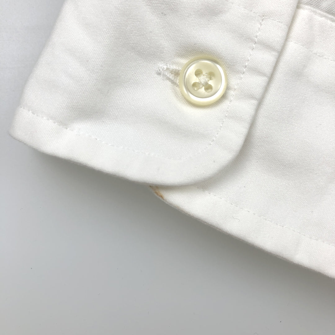 Ralph Lauren BLAKE CLASSIC FIT Long-Sleeve Button-Down Shirt, Men's Size XL (approx.) cotton white type Vintage Second Hand