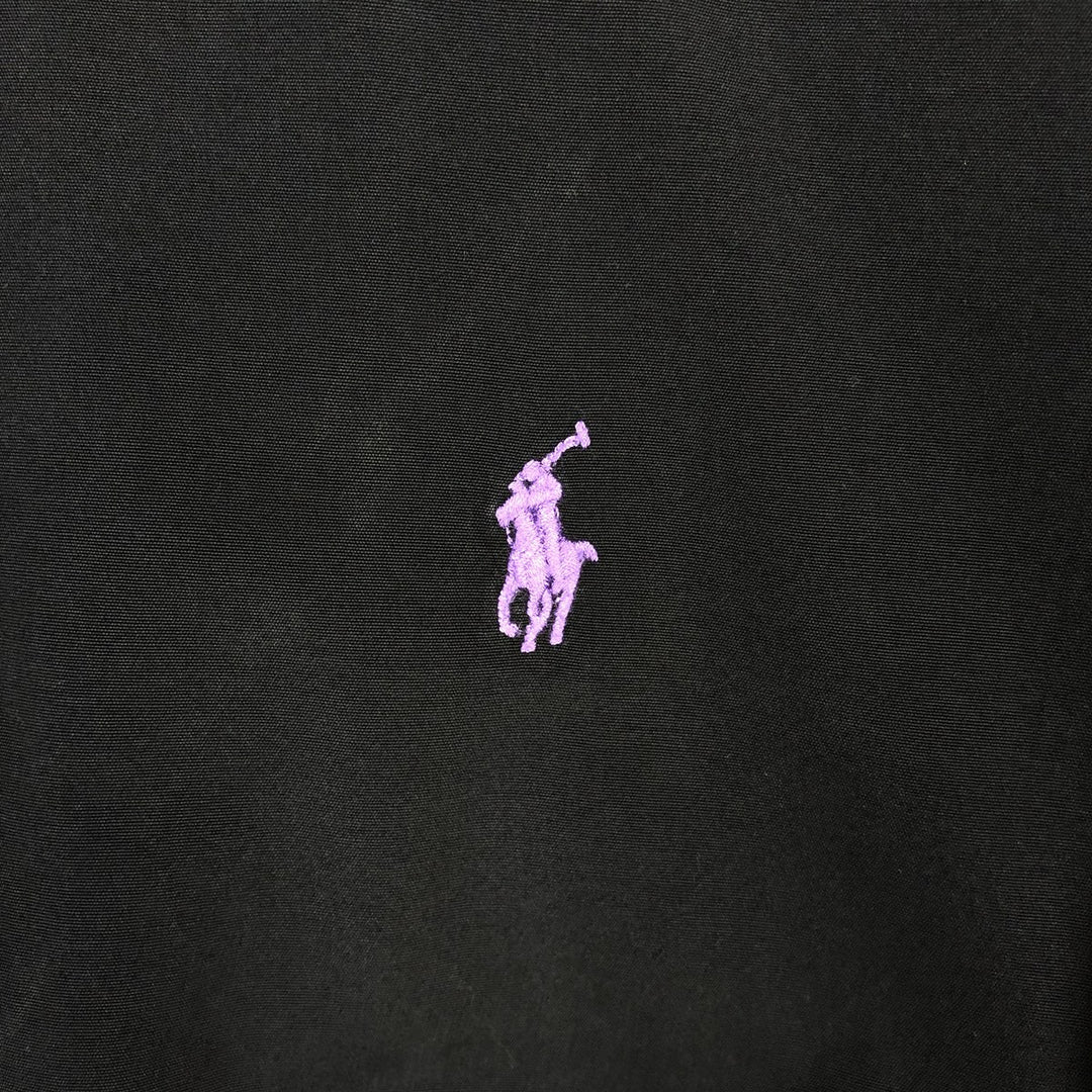 Ralph Lauren Classic Fit Long Sleeve Button Down Shirt Men's XL cotton black type Vintage Second Hand