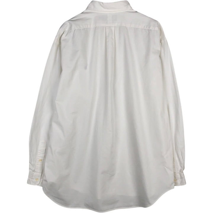 Ralph Lauren BLAIRE long-sleeved button-down shirt, men's XXL cotton white type Vintage Second Hand