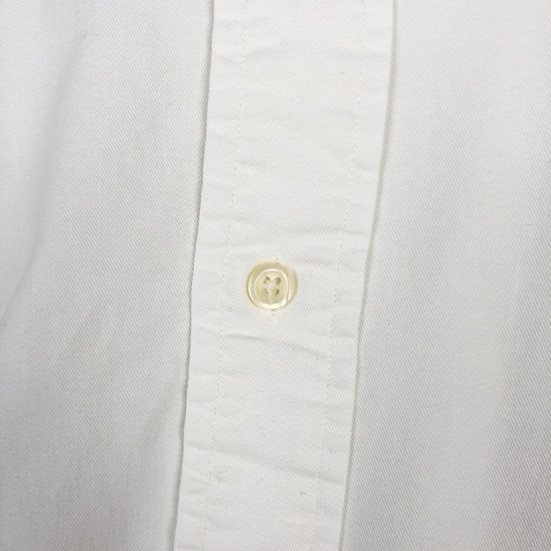 Ralph Lauren BLAIRE long-sleeved button-down shirt, men's XXL cotton white type Vintage Second Hand