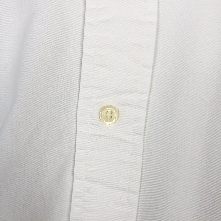 Ralph Lauren BLAIRE long-sleeved button-down shirt, men's XXL cotton white type Vintage Second Hand