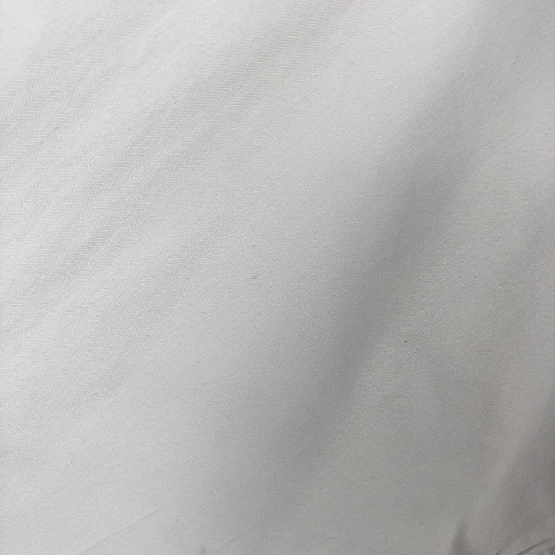 Ralph Lauren ANDREW herringbone long-sleeve button-down shirt, men's size XL. cotton white type Vintage Second Hand