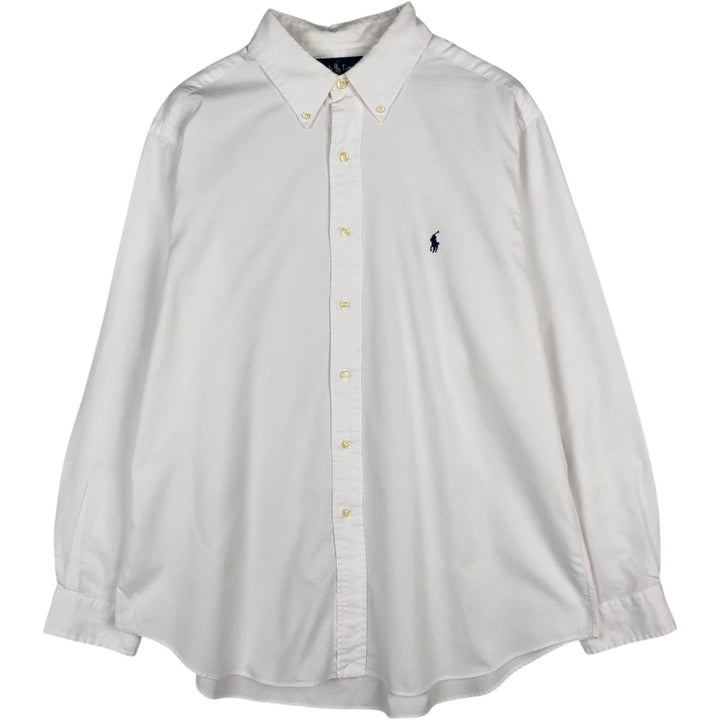 Ralph Lauren Classic Fit Long Sleeve Button Down Shirt Men's XL cotton white type Vintage Second Hand