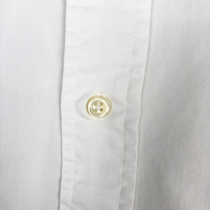 Ralph Lauren Classic Fit Long Sleeve Button Down Shirt Men's XL cotton white type Vintage Second Hand
