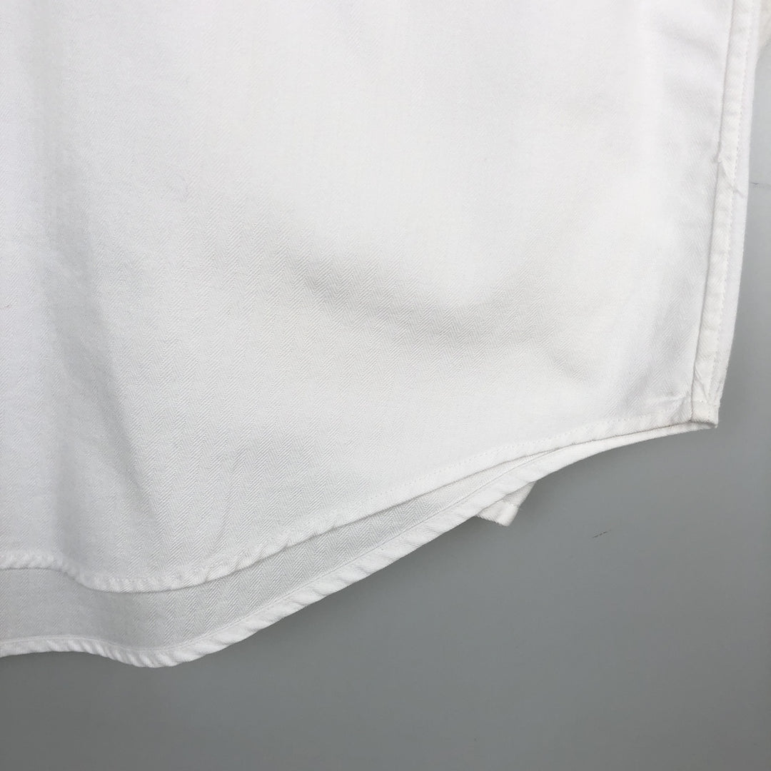 Ralph Lauren Classic Fit Long Sleeve Button Down Shirt Men's XL cotton white type Vintage Second Hand