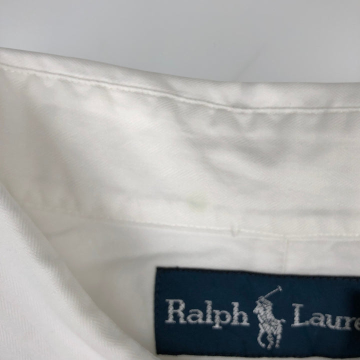 Ralph Lauren Classic Fit Long Sleeve Button Down Shirt Men's XL cotton white type Vintage Second Hand