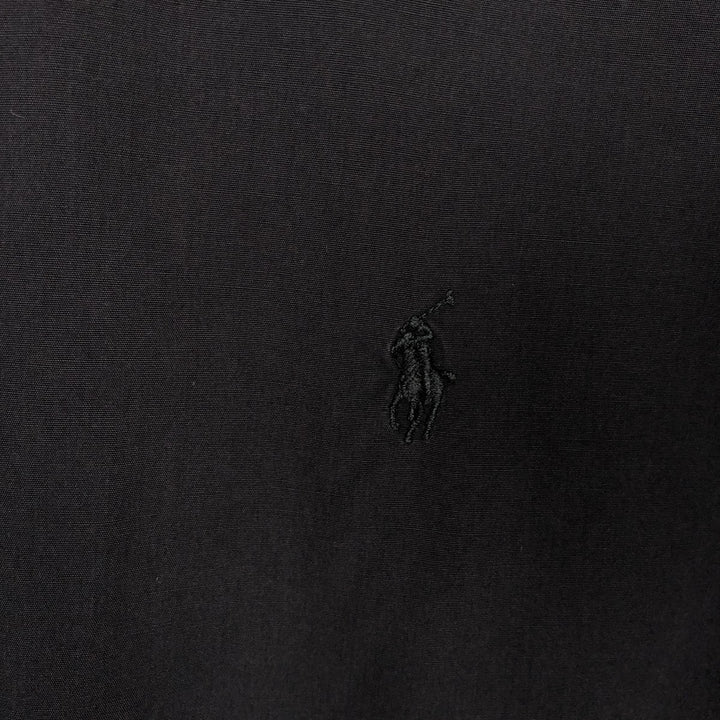 Ralph Lauren YARMOUTH long sleeve button down shirt, men's XL size cotton black type Vintage Second Hand
