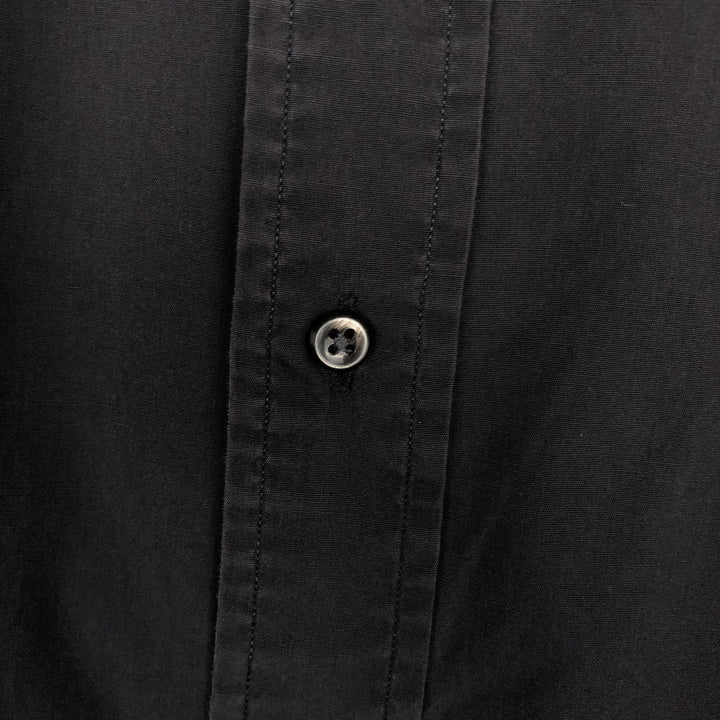 Ralph Lauren YARMOUTH long sleeve button down shirt, men's XL size cotton black type Vintage Second Hand