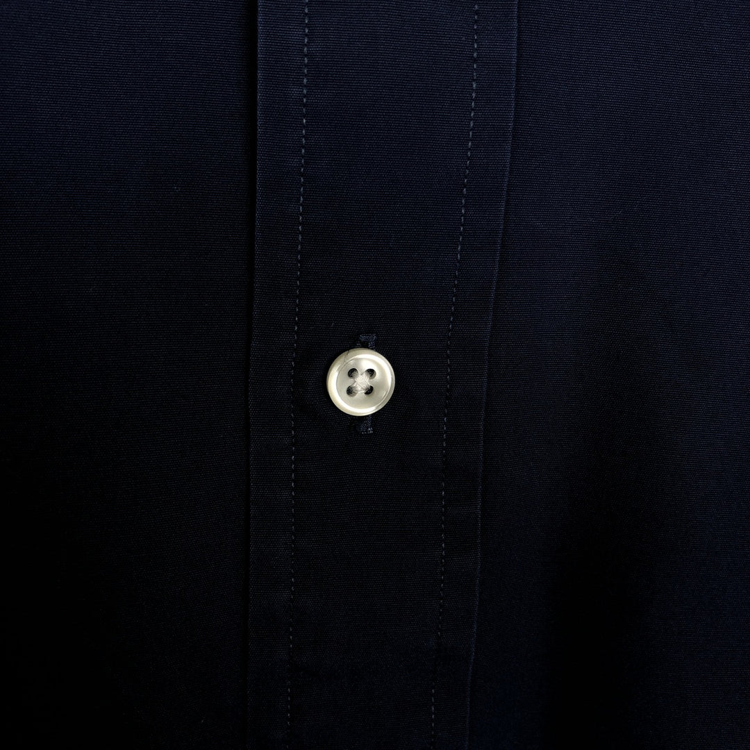 Ralph Lauren BLAKE Long-Sleeve Button-Down Shirt, Men's Size XXL (equivalent) cotton navy blue type Vintage Second Hand
