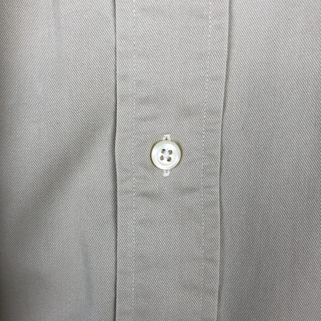Ralph Lauren long sleeve button down shirt, men's XL size cotton Beige type Vintage Second Hand