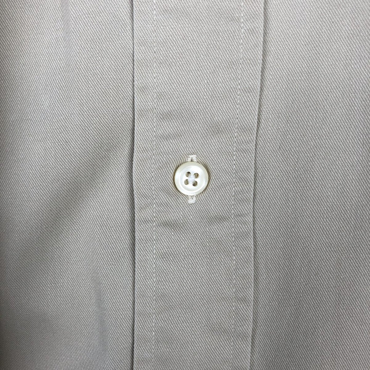 Ralph Lauren long sleeve button down shirt, men's XL size cotton Beige type Vintage Second Hand