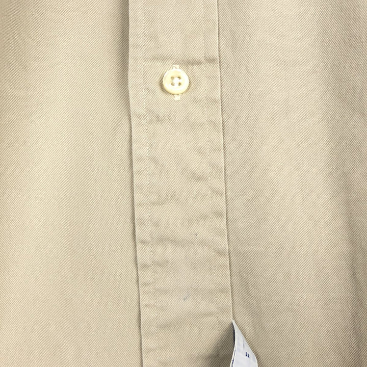 Ralph Lauren long sleeve button down shirt, men's XL size cotton Beige type Vintage Second Hand