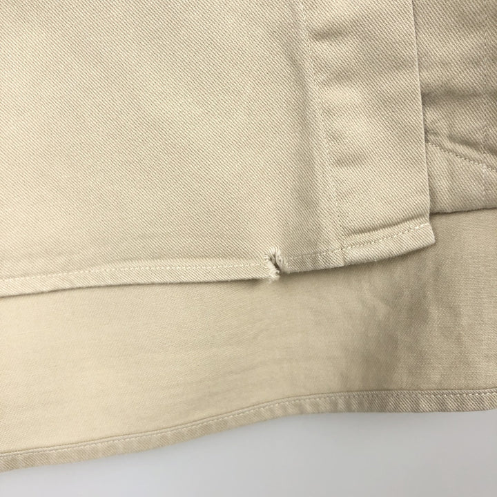 Ralph Lauren long sleeve button down shirt, men's XL size cotton Beige type Vintage Second Hand