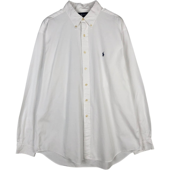 Ralph Lauren Classic Fit Long Sleeve Button Down Shirt Men's XXL cotton white type Vintage Second Hand