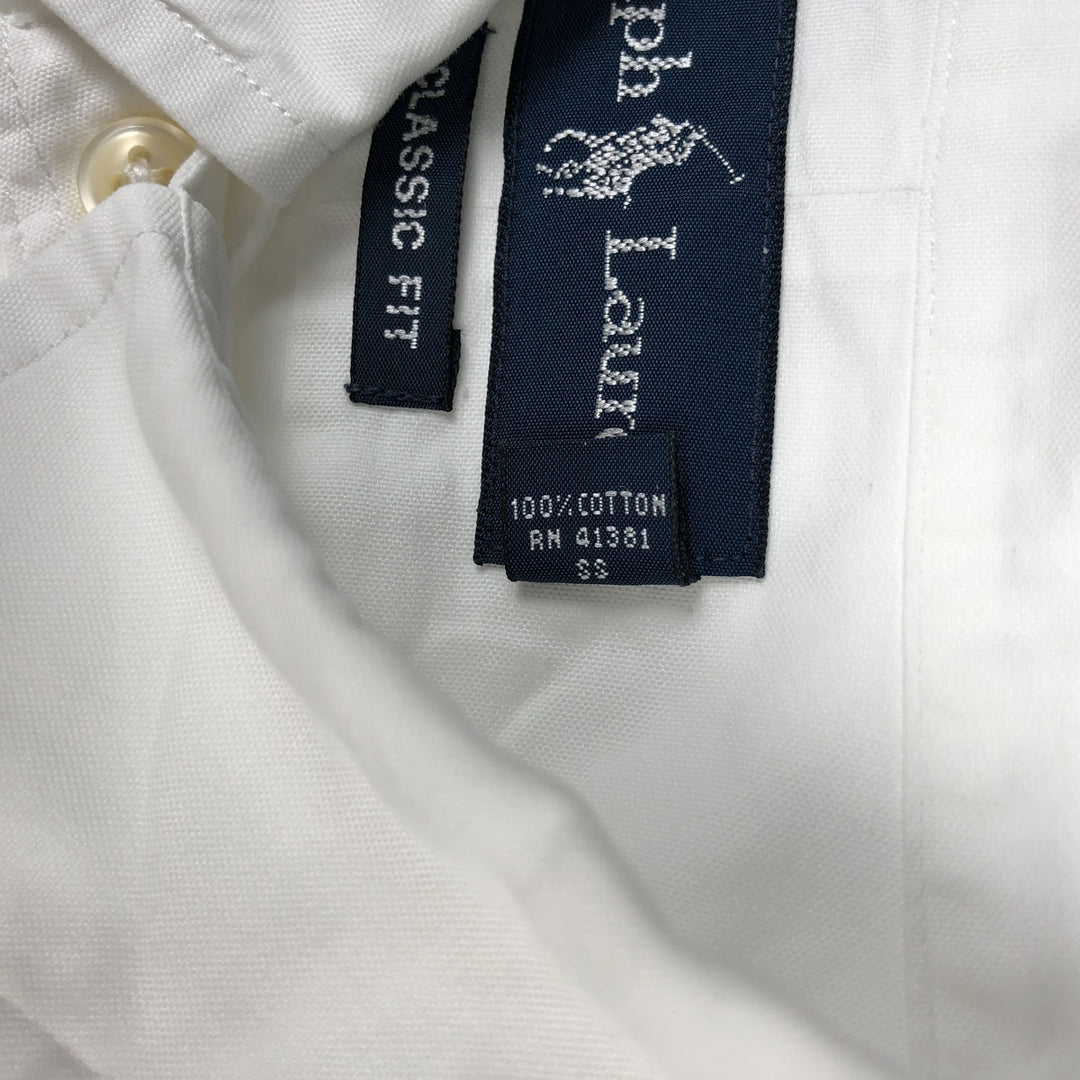 Ralph Lauren Classic Fit Long Sleeve Button Down Shirt Men's XXL cotton white type Vintage Second Hand