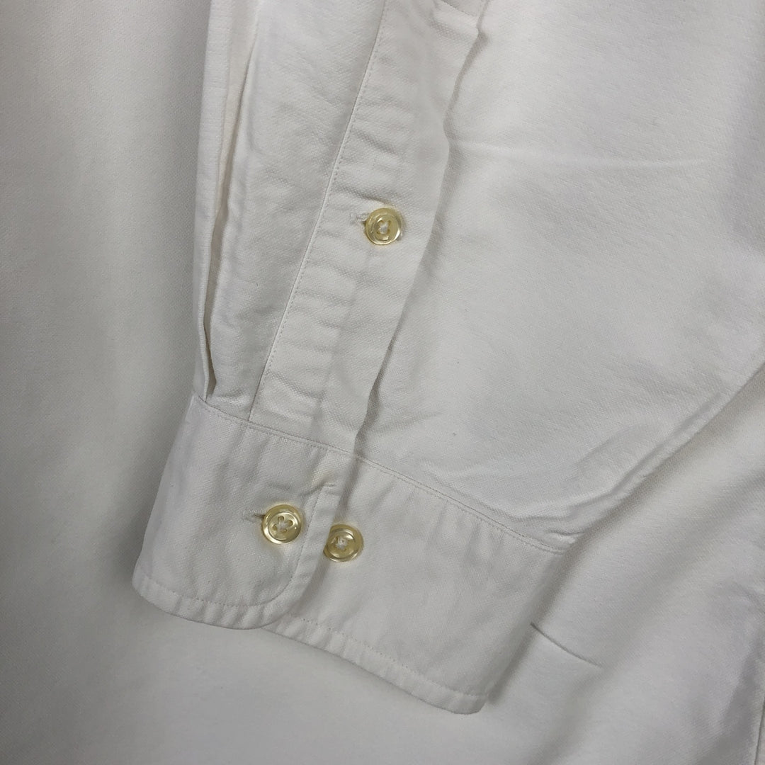 Ralph Lauren Classic Fit Long Sleeve Button Down Shirt Men's XXL cotton white type Vintage Second Hand