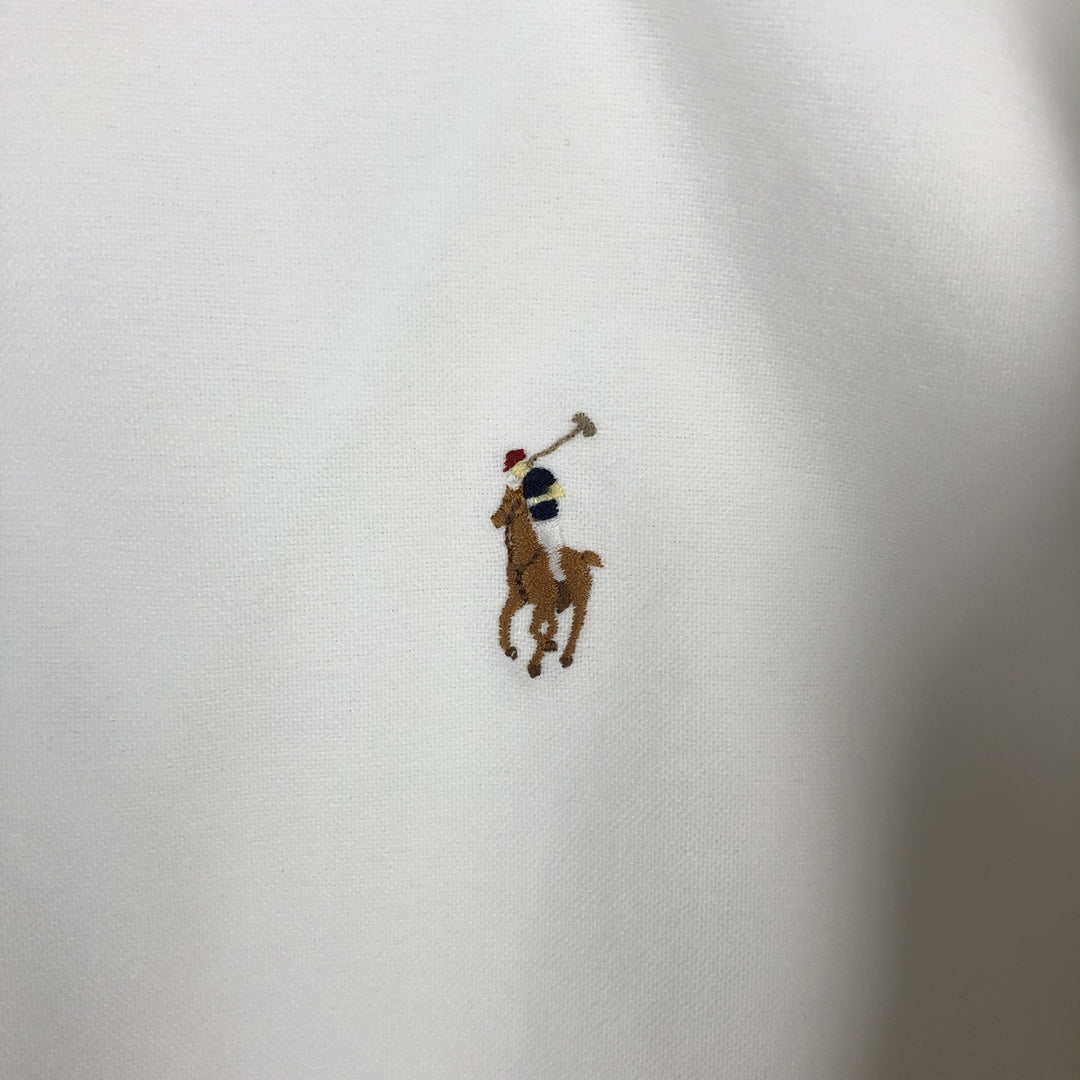 Ralph Lauren Classic Fit Long Sleeve Button Down Shirt, Men's Size L cotton white type Vintage Second Hand