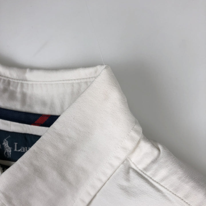 Ralph Lauren Classic Fit Long Sleeve Button Down Shirt, Men's Size L cotton white type Vintage Second Hand