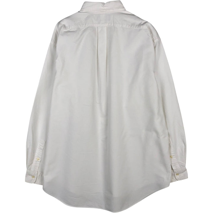 Ralph Lauren TILDEN Long-Sleeve Button-Down Shirt, Men's Size XXL (approx.) cotton white type Vintage Second Hand